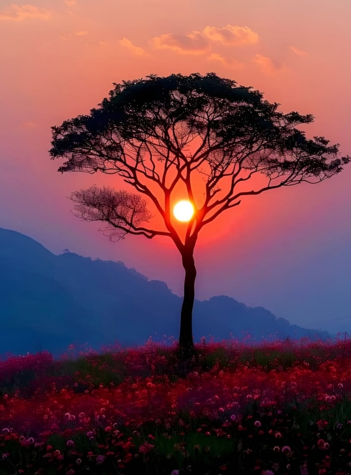 sfondi sun, dusk
