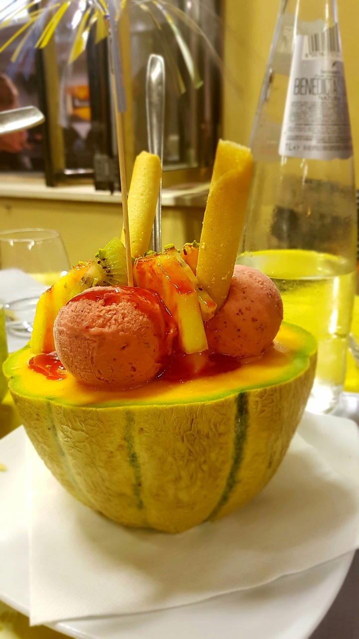 Cantalupa e gelato