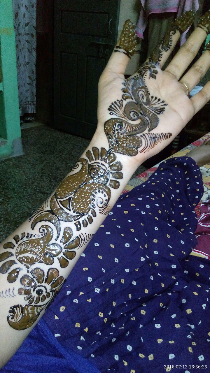 Aerobic Mehendi. . .made by me.