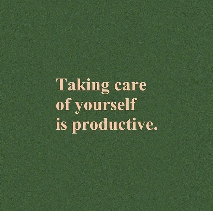 taking care of yourself