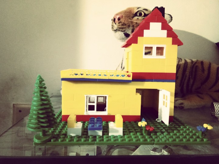 House,  Toy,  Yellow, Blocks,  Home