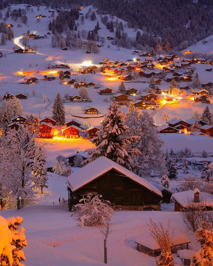 Swiss night view