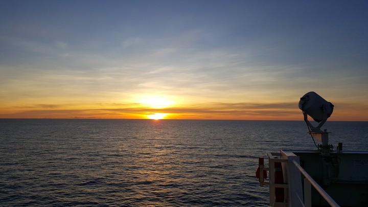 sunset at ocean