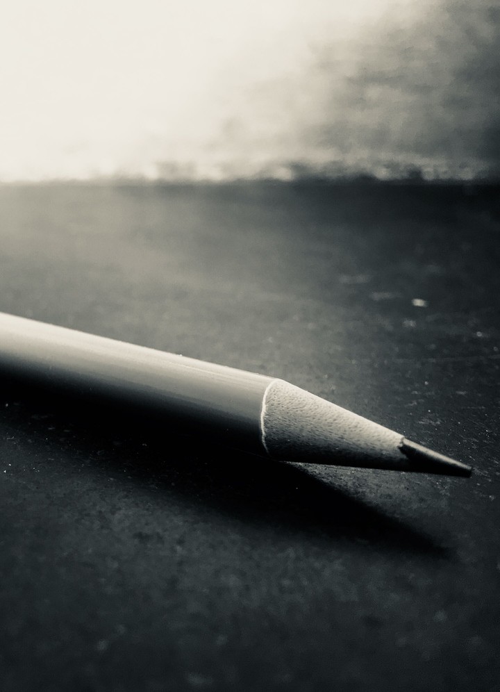 pencil black and white