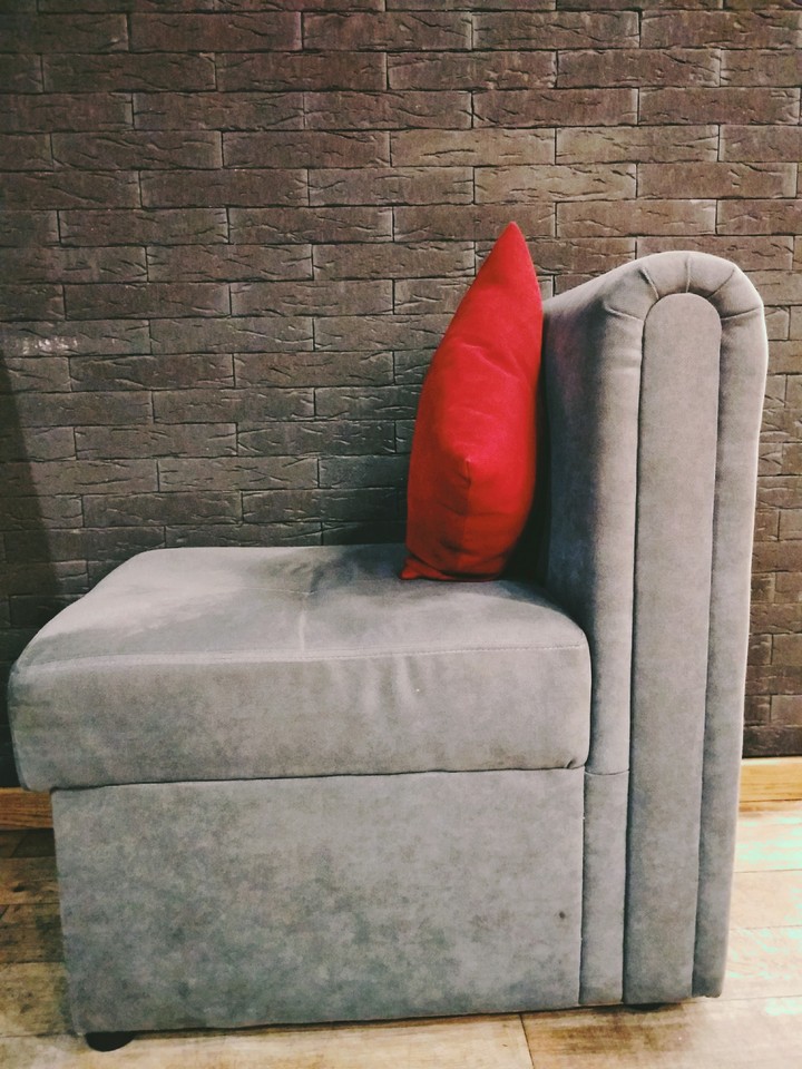 a red pillow