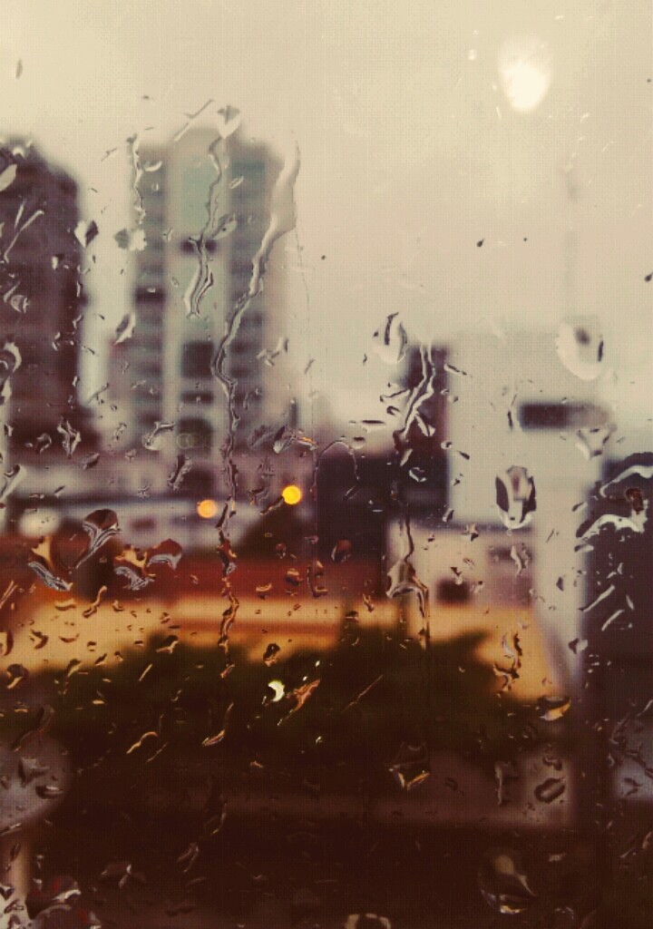 Water in window