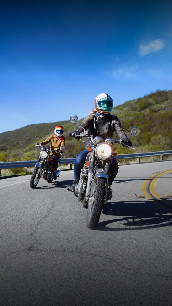 shadow of bikers!