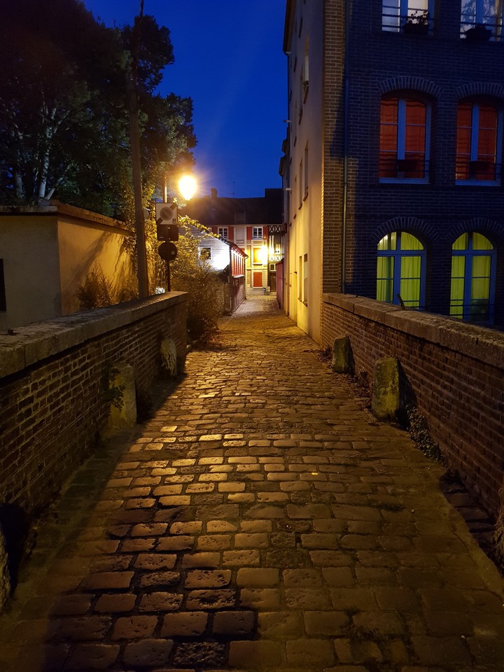 allée en pavés