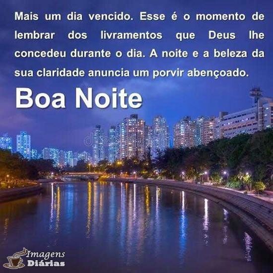 Excelente, maravilhosa e abençoada seja nossa noite.???