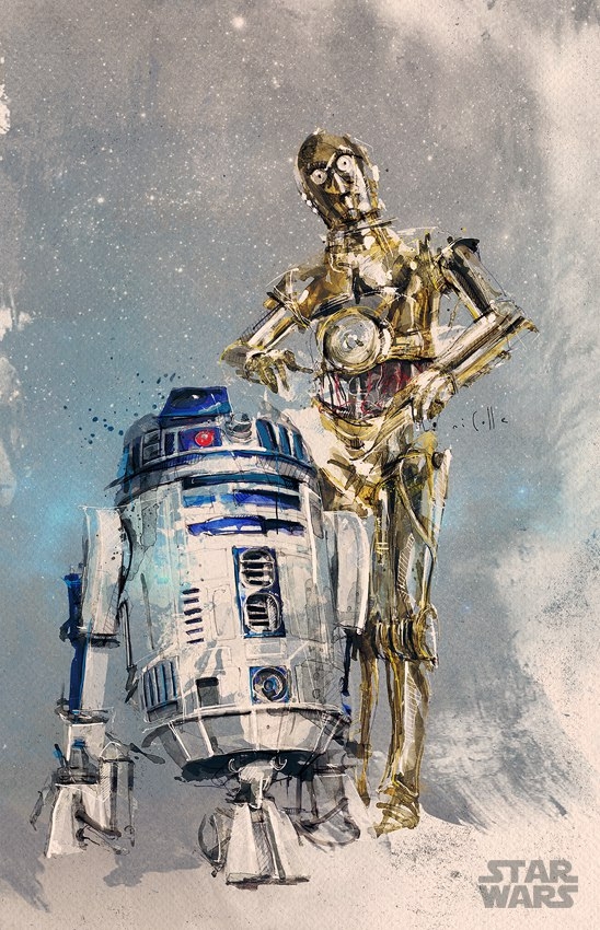 R2-D2 e C3-PO Melhores Droids!