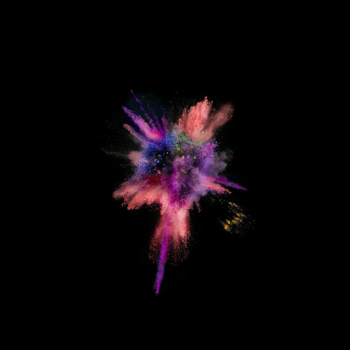 colours in dark abstract