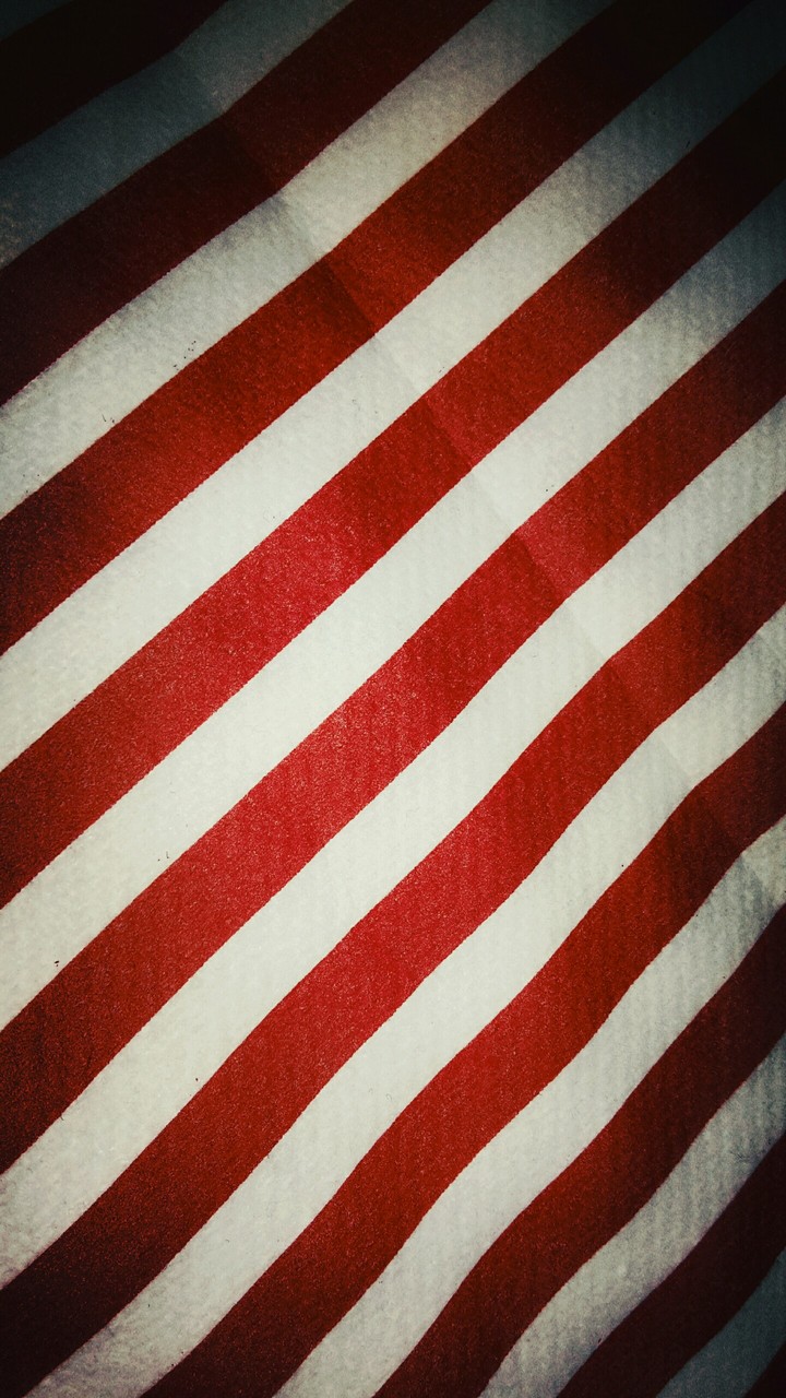 Red and White Diagonal Stripes