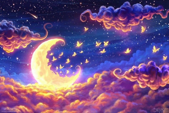 joy with clouds
