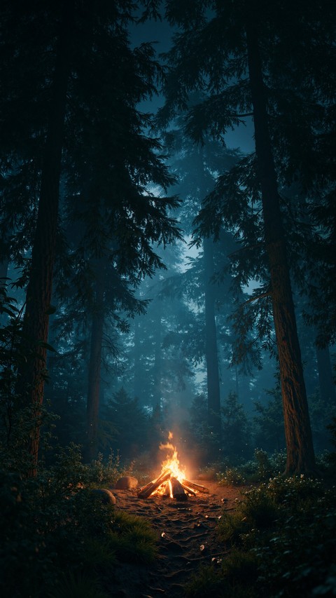 forest, Bonfire wallpapers
