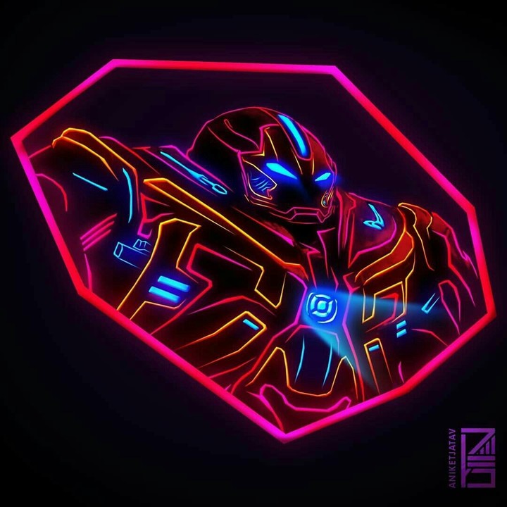 Hulk buster neon