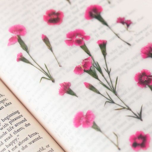 pink Flower Bookmarks
