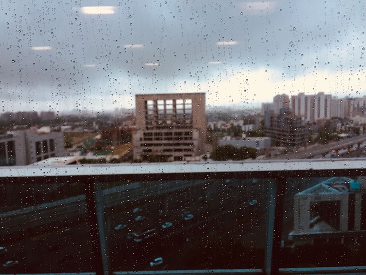 Rain on glass