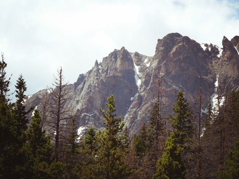 Snow in the mountains