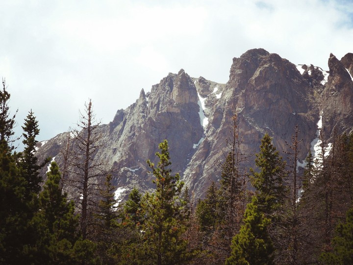 Snow in the mountains