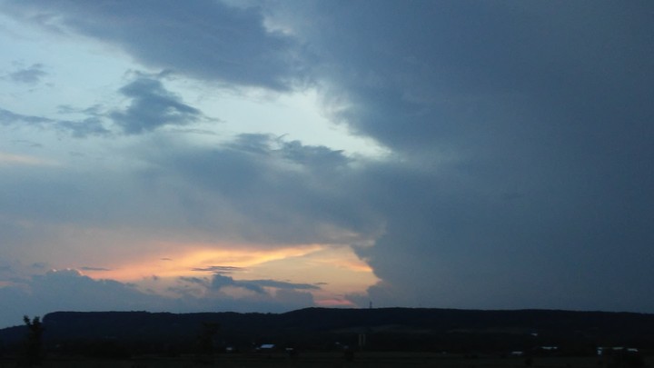 A cloudy sunset