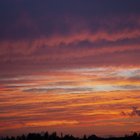flaming sunset