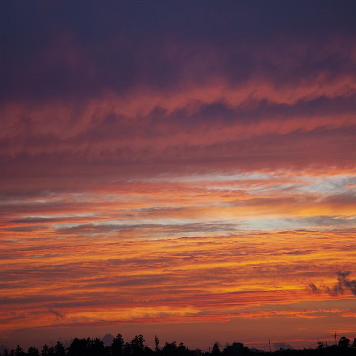 flaming sunset