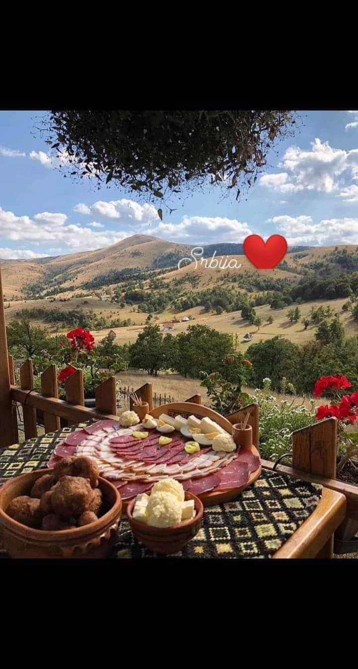 Meze in serbian village