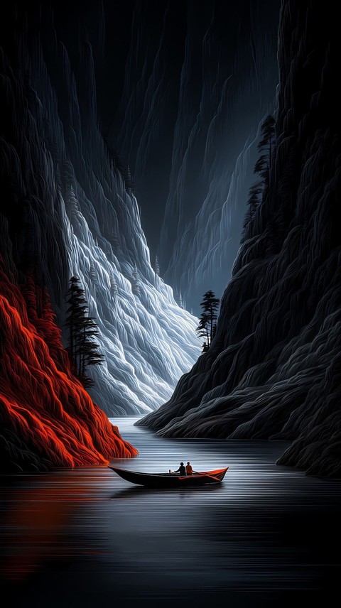 papéis de parede Canoeing, river