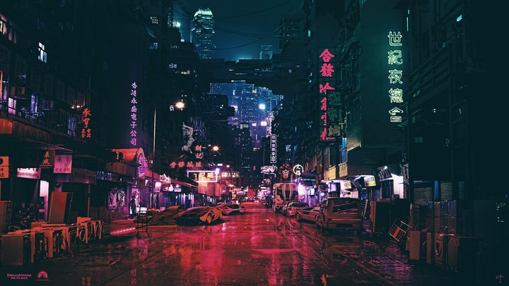 Midnight Urban Area Ghost In Shell