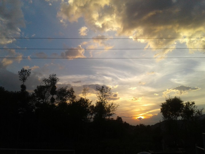 atardecer'