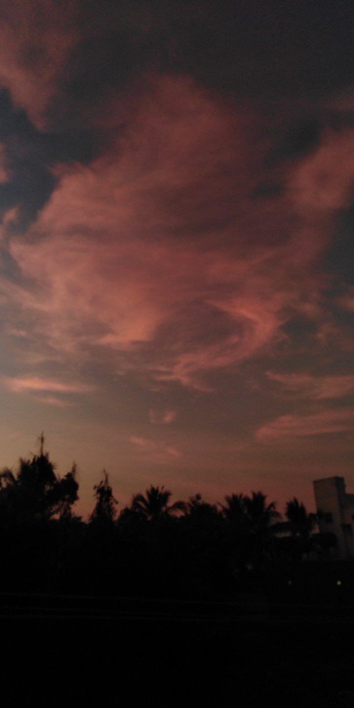red sky