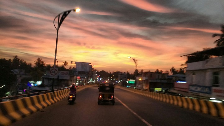 Dusk in Thiruvananthapuram, Kerala, India