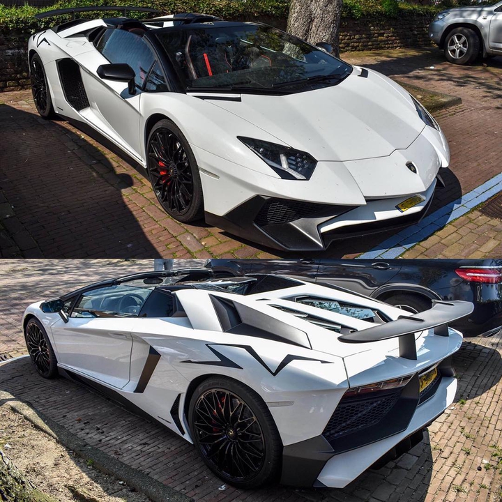 white Lamborghini