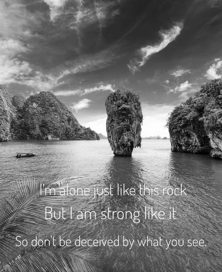alone but strong
