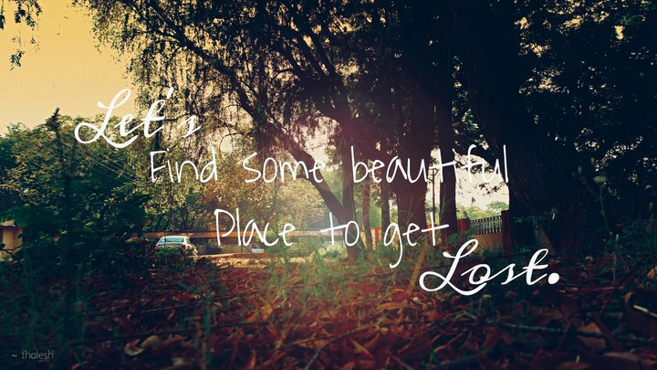 let's lost.