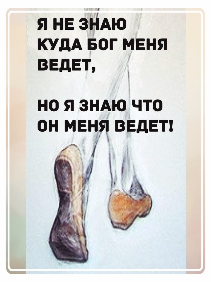 Он ведет меня!