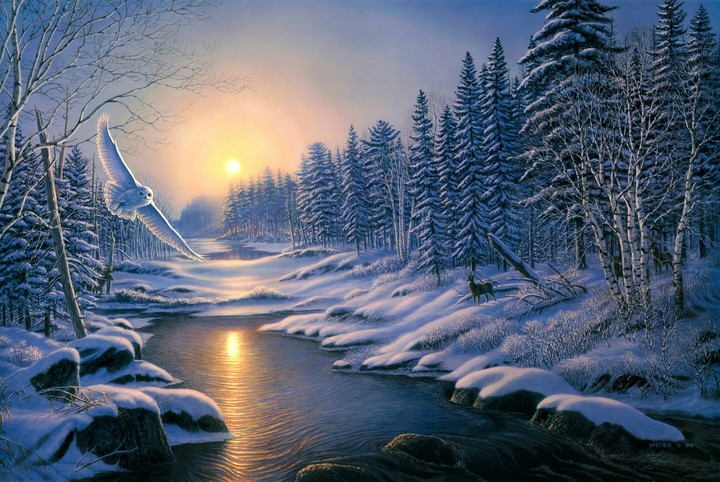 Winter painting