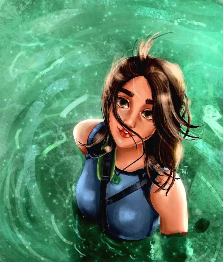 Art artist colorfull girl