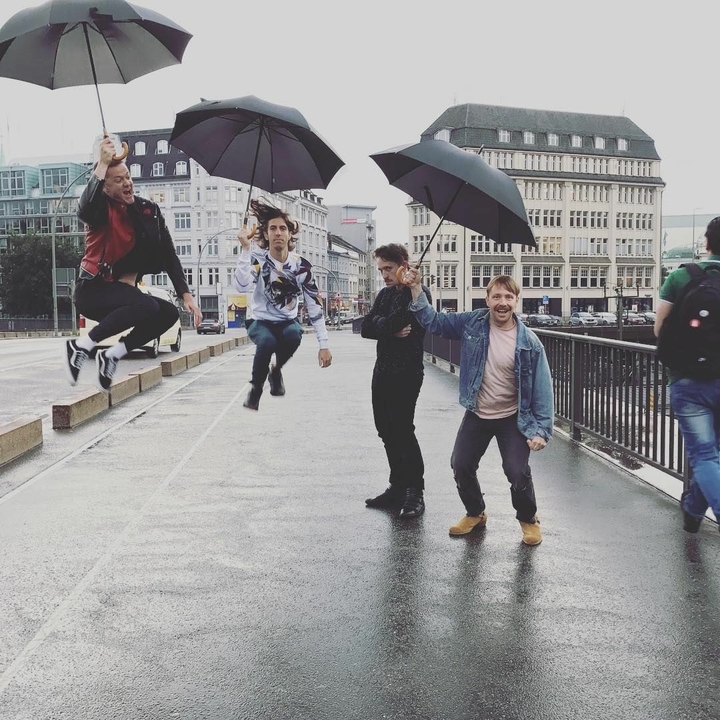 under the rain