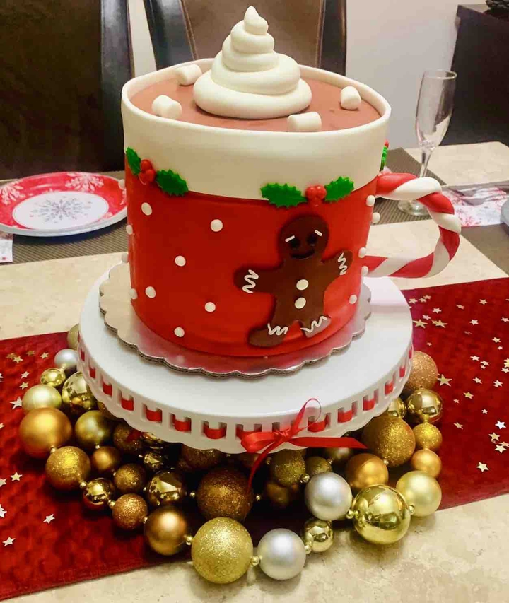 Pastel Taza de Chocolate