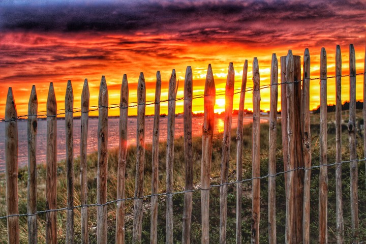 sunset in France