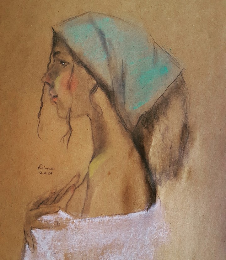 sad woman -     art by Rima