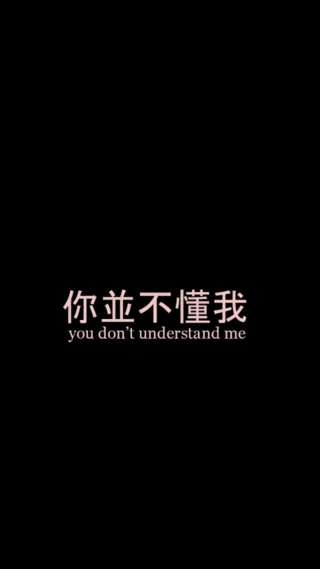 you din’t understand me