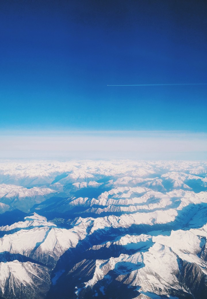 Alps from the sky
