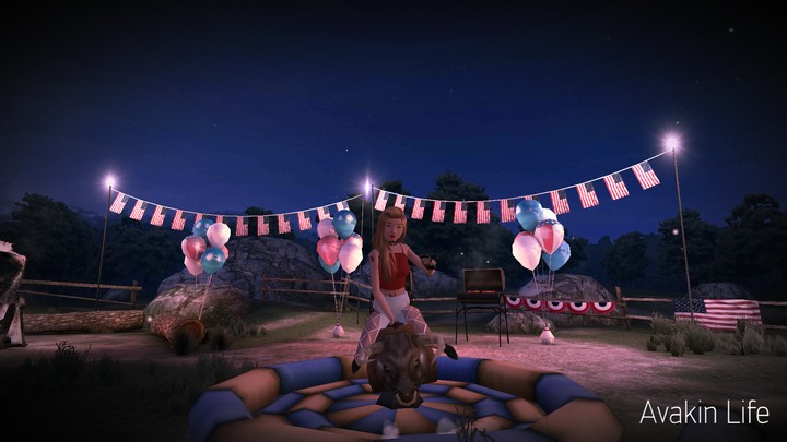 I'm bull riding in Avakin life