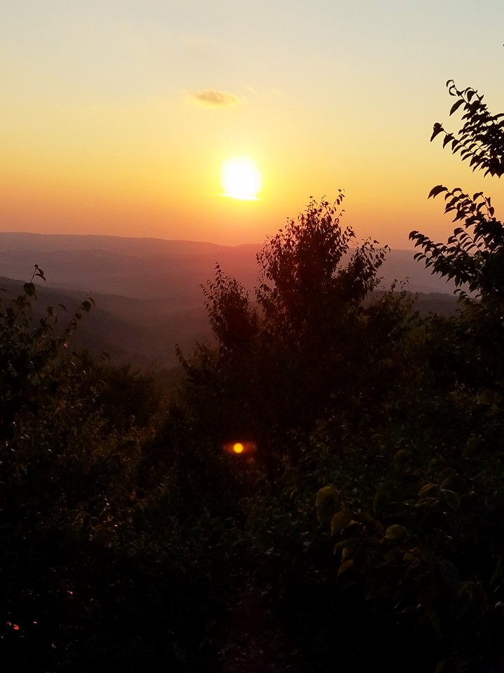 Sunset over the Mountain