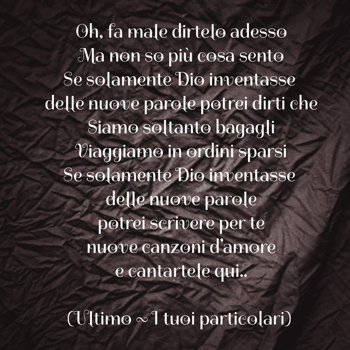 I tuoi particolari _Ultimo