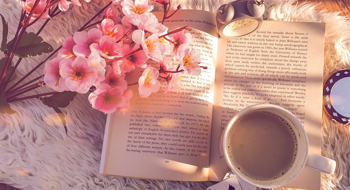 It's time to chill with book and coffee under morning sun