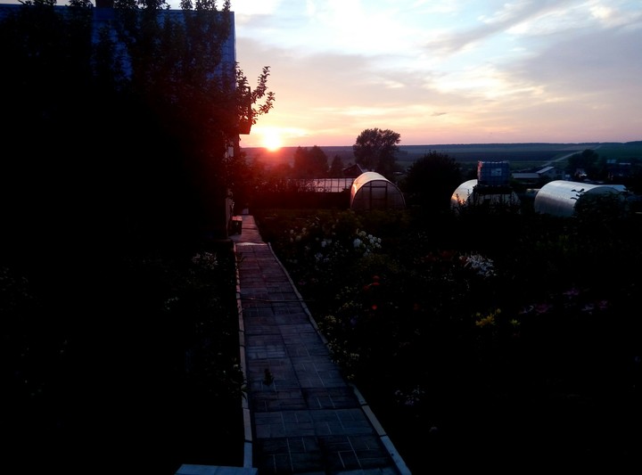 red sunset