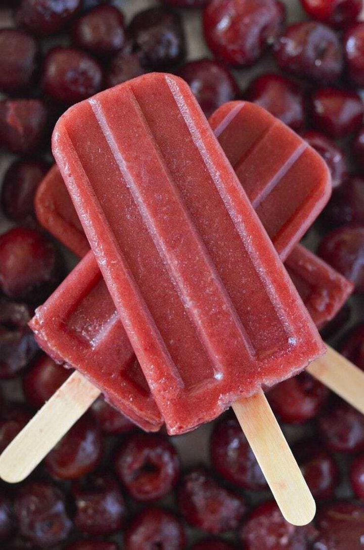 Cherry Popsicles